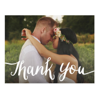 Lettered Overlay | Wedding Thank You Postcard