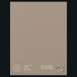 Letterhead<br><div class="desc">Elegant Corporate Business logo Letterhead with qr code</div>