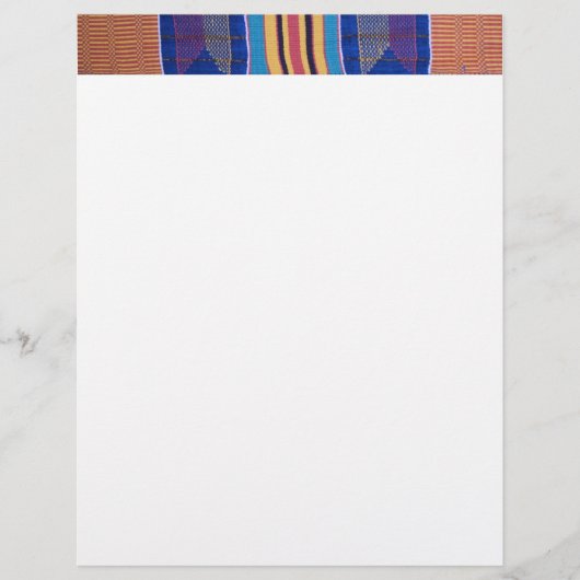 Letterhead, African textile # 2 (Front)