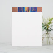Letterhead, African textile # 2 (Standing Front)