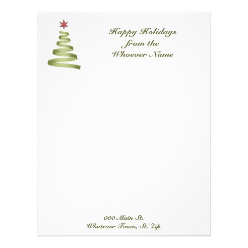 Business Christmas Letter Letterhead | Zazzle