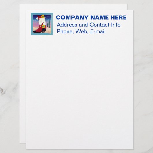 Letterhead - Cowboy Boot, All Dressed Up (Front/Back)