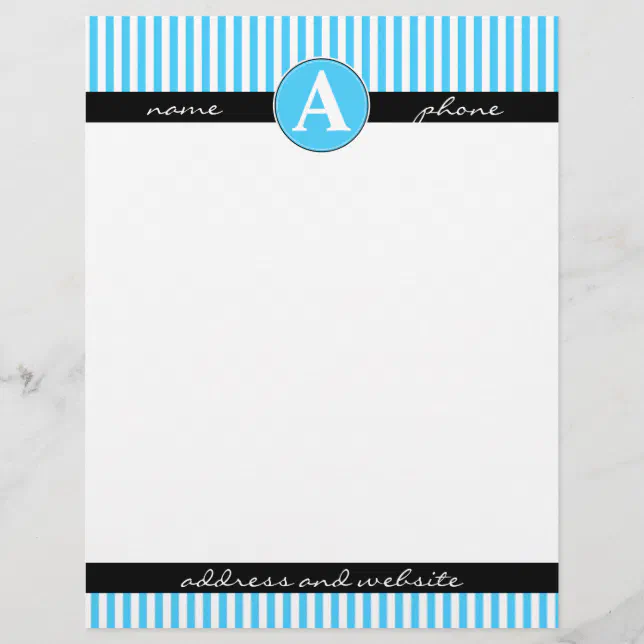 Letterhead, Custom and Monogrammed Letterhead | Zazzle