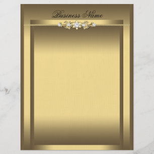Letterhead Elegant Beige Gold