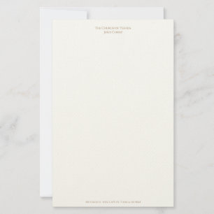 Letterhead for Church of Yeshua Jesus Christ