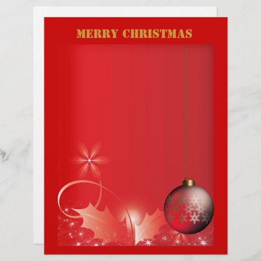 Letterhead Merry Christmas (Front/Back)
