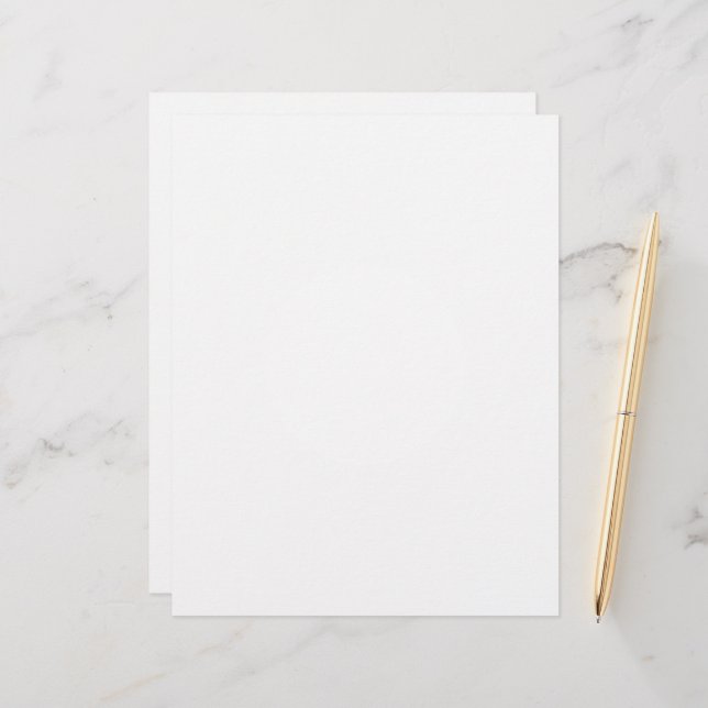 Letterhead Paper, Size: 8.5" x 11", Paper: Matte, (Front/Back In Situ)