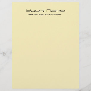 Letterhead Stationery Basic Paper/ lt Gold Color
