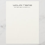 Letterhead Stationery Felt Paper/ Cream Color