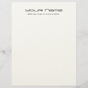 Letterhead Stationery Felt Paper/ Cream Color