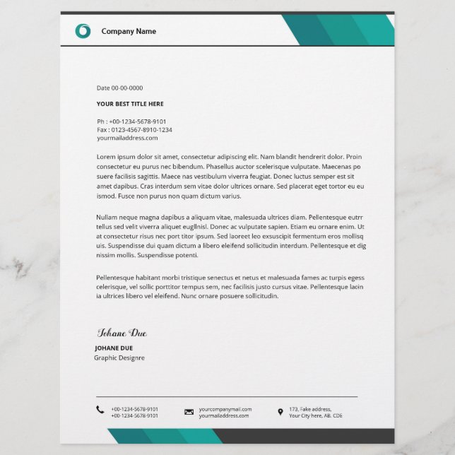 Letterhead Template (Front)