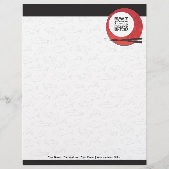 Letterhead Template Japanese Restaurant (Front)
