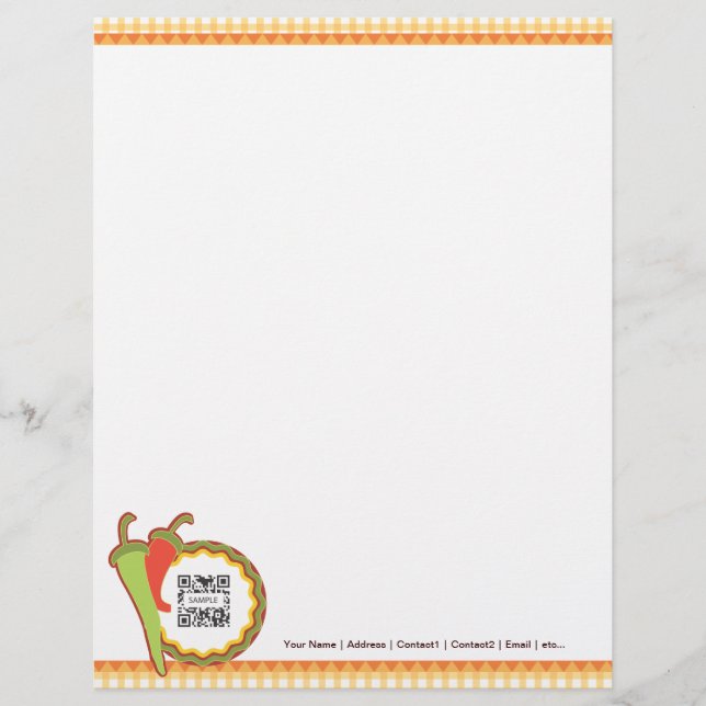 Letterhead Template Mexican Restaurant (Front)