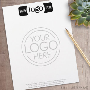 Letterhead with 2 Logos - one watermark logo