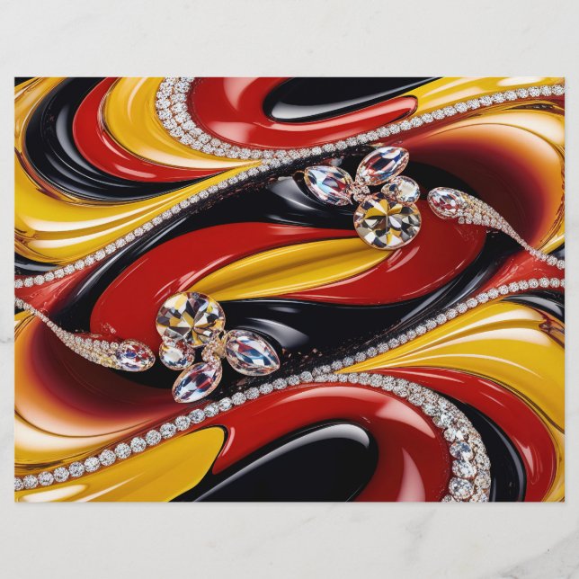 Letterhead with Belgian Colors Design (Front)