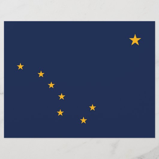 Letterhead with Flag of Alaska, USA (Front)