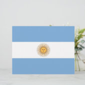 Letterhead with Flag of Argentina (Standing Front)