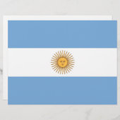 Letterhead with Flag of Argentina (Front/Back)