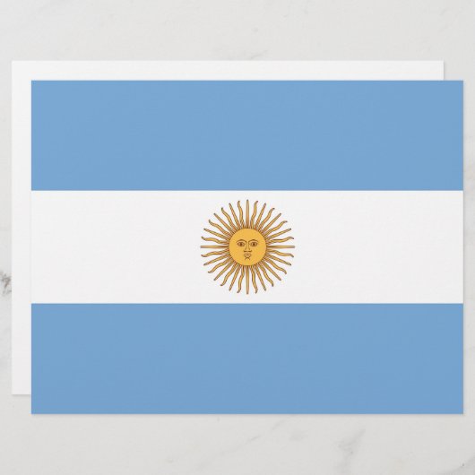 Letterhead with Flag of Argentina (Front/Back)