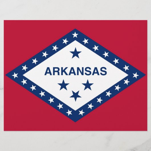 Letterhead with Flag of Arkansas (Front)