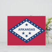 Letterhead with Flag of Arkansas (Standing Front)