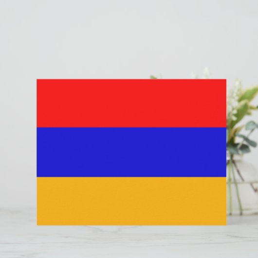 Letterhead with Flag of Armenia (Standing Front)