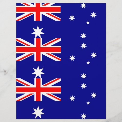 Letterhead with Flag of Australia
