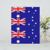 Letterhead with Flag of Australia (Standing Front)