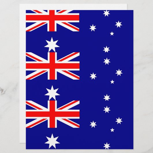 Letterhead with Flag of Australia (Front/Back)