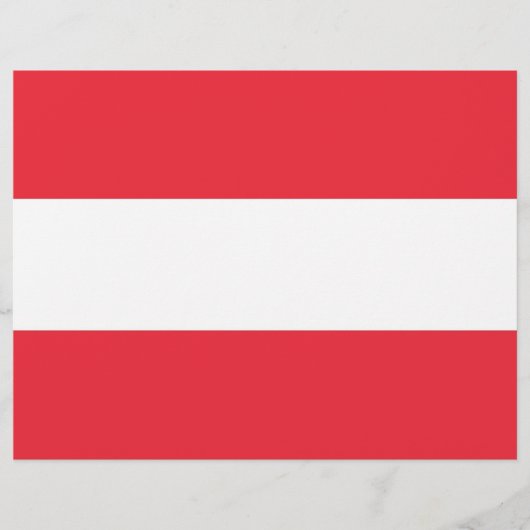 Letterhead with Flag of Austria (Front)