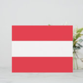 Letterhead with Flag of Austria (Standing Front)