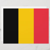 Letterhead with Flag of Belgium (Front/Back)