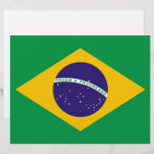 Letterhead with Flag of Brazil (Front/Back)