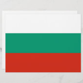 Letterhead with Flag of Bulgaria (Front/Back)