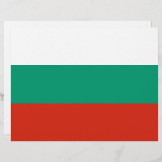 Letterhead with Flag of Bulgaria (Front/Back)