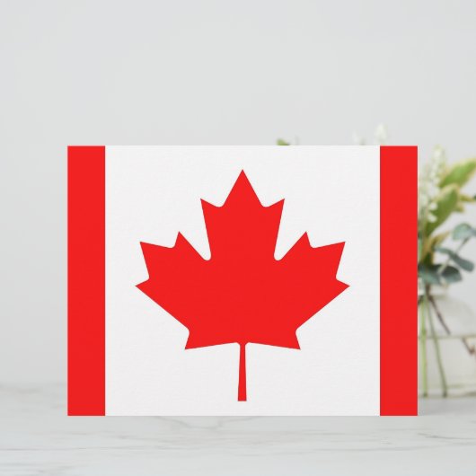 Letterhead with Flag of Canada (Standing Front)