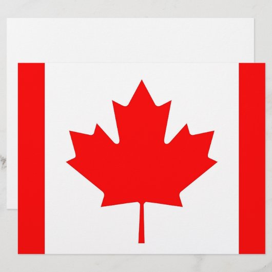 Letterhead with Flag of Canada (Front/Back)