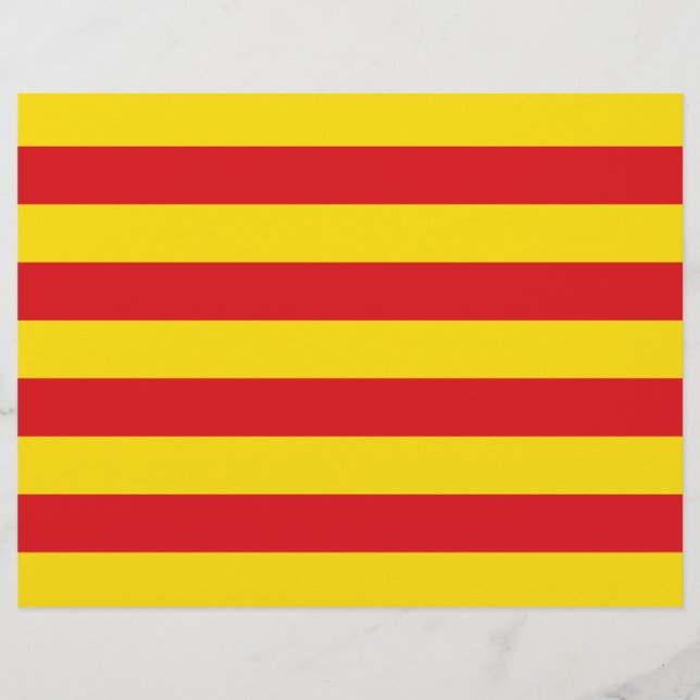 Letterhead with Flag of Catalonia (Front)