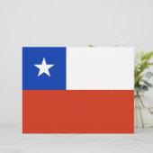 Letterhead with Flag of Chile (Standing Front)