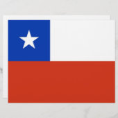 Letterhead with Flag of Chile (Front/Back)