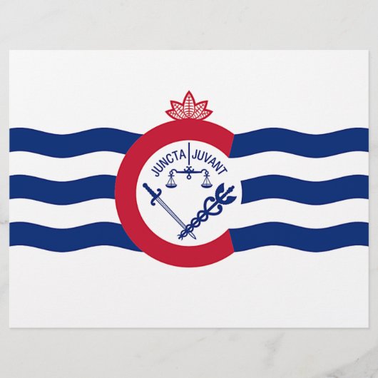 Letterhead with Flag of Cincinnati, Ohio (Front)