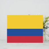 Letterhead with Flag of Colombia (Standing Front)