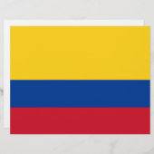 Letterhead with Flag of Colombia (Front/Back)