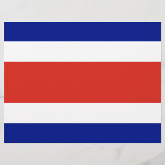 Letterhead with Flag of Costa Rica