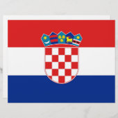 Letterhead with Flag of Croatia (Front/Back)