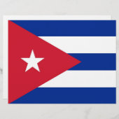 Letterhead with Flag of Cuba (Front/Back)