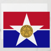 Letterhead with Flag of Dallas, USA (Front/Back)