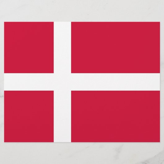 Letterhead with Flag of Denmark (Front)