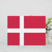 Letterhead with Flag of Denmark (Standing Front)