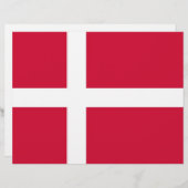 Letterhead with Flag of Denmark (Front/Back)